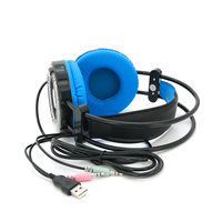 Навушники провідні Jedel GH-217, з мікрофоном, Black/Blue, Box Зображення
