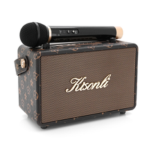 Колонка Kisonli G100 Bluetooth 5.0, 2х10W, 1800mAh, USB/TF/BT/AUX, DC: 5V/1A, Black, BOX, Q12 Зображення