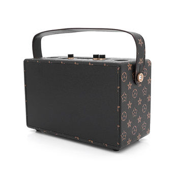 Колонка Kisonli G101 Bluetooth 5.0,Two microphone, 2х15W, 2400mAh, USB, DC: 5V/1A, BOX, Brown, Q8 Зображення
