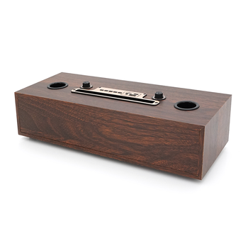 Колонка Kisonli G102 Bluetooth 5.3,Two microphone, 2х8W, 1800mAh, USB/TF/BT/AUX, DC: 5V, BOX, Brown, Q8 Зображення