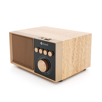 Колонка Kisonli G10 Bluetooth 5.0, 1х5W, 1200mAh, ≥90dB, USB/TF/BT/FM/AUX, DC: 5V/1A, Red-Wood, BOX, Q50 Зображення