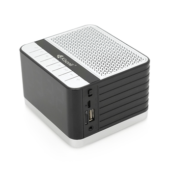 Колонка Kisonli G8 Bluetooth 5.0, 1х5W, 2000mAh, USB/TF/BT/FM/AUX/LCD/Clock, DC: 5V/1A, Black,, BOX, Q40 Зображення