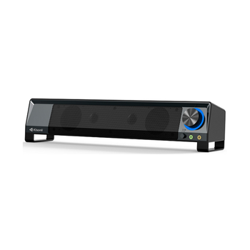 Колонки 2.0 Kisonli X2 для ПК та ноутбука, USB + 3.5mm, 2x3W, 20Hz-20KHz, DC: 5V, Black, BOX, Q30 Зображення
