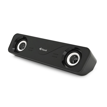 Колонки 2.0 Kisonli i-610, для ПК і ноутбука, USB + 3.5mm, 2x3W, 20Hz- 20KHz, Black, BOX, Q60 Зображення