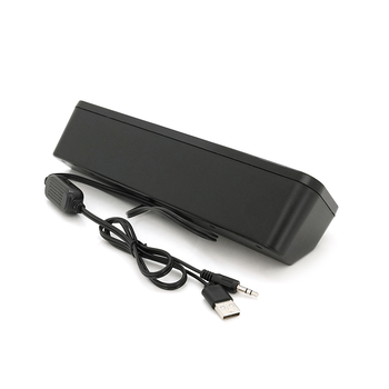 Колонки 2.0 Kisonli i-610, для ПК і ноутбука, USB + 3.5mm, 2x3W, 20Hz- 20KHz, Black, BOX, Q60 Зображення
