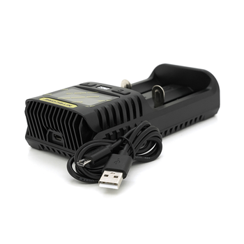 Зарядний пристрій універсальний Nitecore Digicharger UMS2, 2 канали, LCD дисплей, підтримує Li-ion, Ni-MH та Ni-Cd AA (R6), ААA (R03), С (R14) Изображение