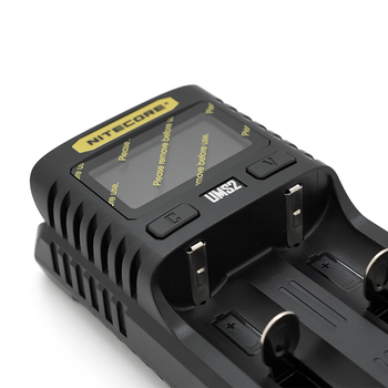 Зарядний пристрій універсальний Nitecore Digicharger UMS2, 2 канали, LCD дисплей, підтримує Li-ion, Ni-MH та Ni-Cd AA (R6), ААA (R03), С (R14) Изображение
