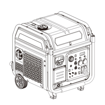 Генератор інверторний БЕНЗИНОВИЙ Matari M9000I (8 kW), однофазний, 220V, 50Hz, об'єм бака 23л, електростартер Изображение