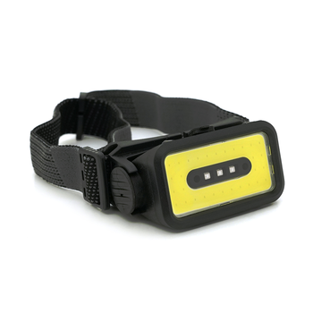 Налобний ліхтарик Voltronic K352,1 Cob, 3 Led red, 5 режими, корпус-пластик, водостійкий, ip44, живлення АКБ вбудований, USB Type-С - кабель, 6500K, BOX Зображення