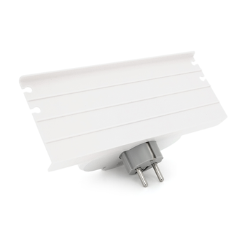 Розетка двійник із заземленням HHT609W, USB+Type-C, 4А, зашита від перевантаження, підставка під телефон, White Зображення