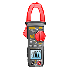 Токові кліщі ANENG PN200 Вимірювання: V (AC/DC), A (AC/DC), Ω, C, Hz (NCV, True RMS). Функції: Data Hold, дзвінки, тест діодів, автовідключення. Зображення