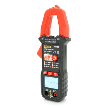 Токові кліщі ANENG PN104 Вимірювання: V (AC/DC), A (AC), Ω, C, Hz (NCV, True RMS). Функції: Data Hold, продзвонювання, тест діодів, автовимкнення. Изображение