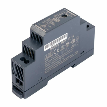 Джерело живлення Mean Well HDR-15-12 15Вт, 12В, 1.25А на Din-рейку Изображение