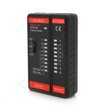 Кабельний тестер Mayilon HT-812A, RJ-45+RJ-11 Изображение