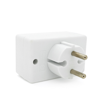 Розетка трійник без заземлення SQ-ZDB01/3, 3x2.5A(10A) 250V~Max, 1700W, White, 2Р, Q100 Зображення