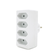Розетка 4-х місна без заземлення SQ-ZDB01/4, 4x2.5A(10A) 250V~Max, 2300W, White, 2Р, Q100 Изображение