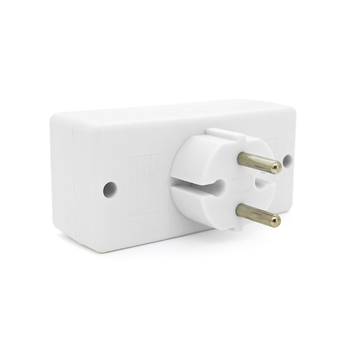 Розетка 4-х місна без заземлення SQ-ZDB01/4, 4x2.5A(10A) 250V~Max, 2300W, White, 2Р, Q100 Изображение
