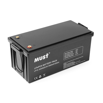 Аккумуляторна батарея Must LiFePO4 LP15-24200 25.6V 200Ah, 5,12kWh, BMS100A@4S, 6000 cycles, 522x240x218, 45kg Зображення