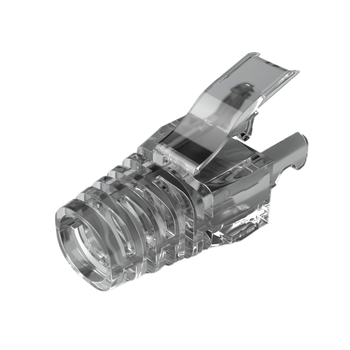 Ковпачок ізолюючий PiPo RJ-45 Cat.5/Cat.6 (100 шт/уп.), Transparent-black Изображение
