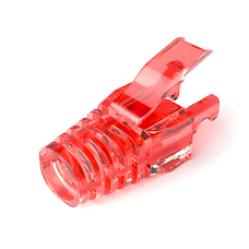 Ковпачок ізолюючий PiPo RJ-45 Cat.5/Cat.6 (100 шт/уп.), Transparent-red Изображение