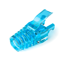Ковпачок ізолюючий PiPo RJ-45 Cat.5/Cat.6 (100 шт/уп.), Transparent-blue Зображення