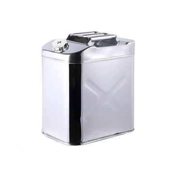 Каністра Merlion ML201-30L, нержавіюча сталь + гнучка лійка, 30л, 370х260х410мм, 2.80 кг, Silver Зображення