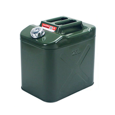 Каністра Merlion YT-HS-FX-25L, металева з клапаном + гнучка лейка, 25л, 355х255х360мм, Зелена Зображення