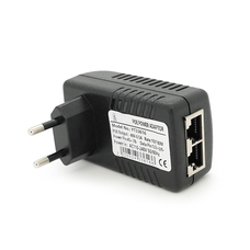 POE інжектор RITAR  48V 0,5A (24Вт) 2 порти (RG-45 10/100Мбіт/с + RG-45 POE) Євро вилка Изображение