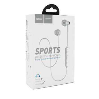 Навушники вакуумні Bluetooth HOCO ES21 Wonderful Sport, White, Box Изображение