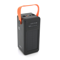 Powerbank ACL PW-53 80000mAh, 4xUSB, Solar, ліхтар, 1,9 кг, Black, Box Зображення