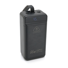 Powerbank LIONPATTON L46, 60000mAh, QC3.0, MicroUSB, Type-C, Lighting, 3xUSB, Black, Box Зображення