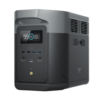 Портативна зарядна станція EcoFlow DELTA 2 Max (ємність 2048 Вт·ч), 3000 циклів, потужність 2400 Вт (пікова 3100 Вт), 497*305*242 мм, вага 23 кг Зображення