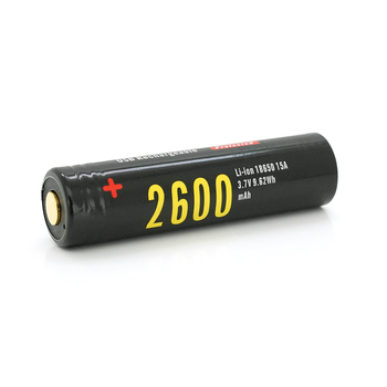 Акумулятор Li-Ion Soshine 18650 18650USB-3.7-2600, microUSB, 2600mAh, 2.5A, 4.2/3.6/2.75V, Black Зображення