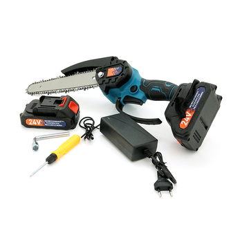 Акумуляторна ланцюгова пилка Chain Saw 8*, 24V, зарядне+ 2 аккумулятори, Вох Зображення