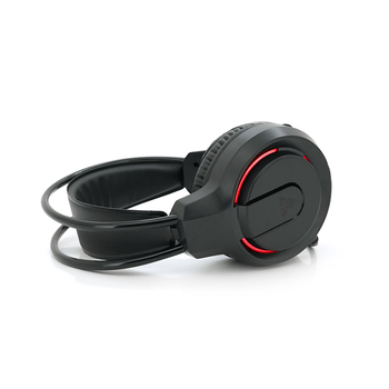 Ігрові навушники з мікрофоном Fantech HQ53 FLASH, 7.1-Channel, USB, Black, Color Box Зображення