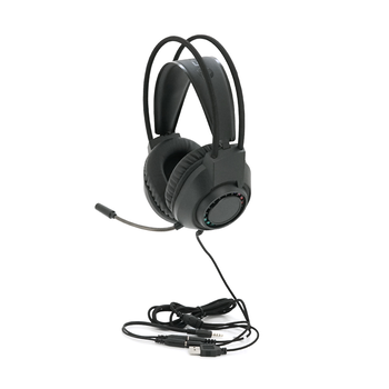 Ігрові навушники з мікрофоном Fantech HQ55 PORTAL, 7.1-Channel, RGB, Black, Color Box Изображение