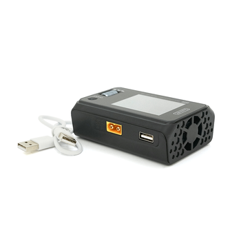 Зарядний пристрій ToolkitRC M6D TK10800, 2 канали, 500Вт, тип АКБ LiPo, LiHv, Li-ion, NiMh, LiFe, Pb, USB, роз'єм XT60, вхід 7-28В, вага 220г, без БП Зображення