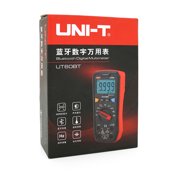 Мультиметр UNI-T UT60BT Вимірювання: V, A, R, Hz, C, NCV, True RMS. Bluetooth. Data Hold. Зображення
