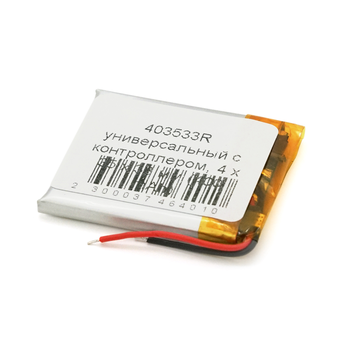Літій-полімерний акумулятор 4*35*33mm 3,7V (Li-ion 3.7В 400мА·год) Зображення