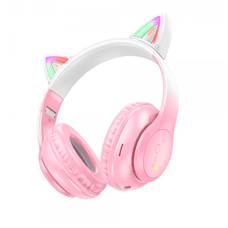 Бездротові навушники Bluetooth HOCO W42, White/Pink, Box Зображення