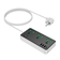 Мережевий фільтр HOCO AC7A на 3 розетки + 3 USB+USB-C, 17W, 220В, кабель 1,5м, Black/White, Box Зображення