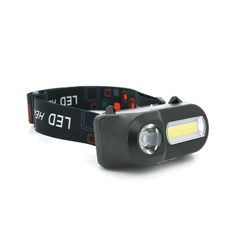 Налобний ліхтарик Voltronic KX-1804,2 Cob, White+Red, 6 режимів, корпус: пластик, водостійкий, ip44, АКБ 18650, Type-C кабель, 6500K, BOX Зображення