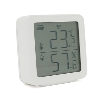 Датчик температури та вологості TH05 Tuya, -5°С - 55С°, з екраном, Bluetooth 5.0 BLE, сумісний з Tuya, Smart Life, 38х38х12мм Зображення