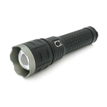 Ліхтар пошуковий PLD-AK138-1-TG LED PM60, 4 режими, power bank 8000mAh(4(2*18650)), IP65, живлення від USB кабелю, 320х135х110мм,1,72кг, Чохол,Black,BOX Зображення