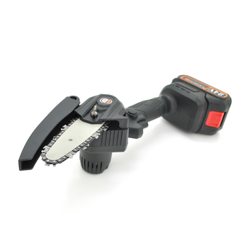 Акумуляторна ланцюгова пилка Mini Chain Saw 15cm, 24V, зарядний+акумулятор, Вох Зображення
