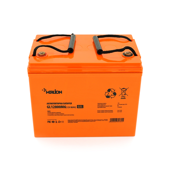Акумуляторна батарея MERLION GL12800M6 12 V 80 Ah ( 260 x 165 x 210 (215) ) Q1/48 Изображение