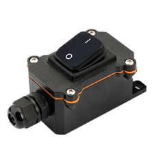 Вимикач зовнішнього монтажу, чорна кнопка, IP65, AC: 110-250V, 20A, Black Зображення