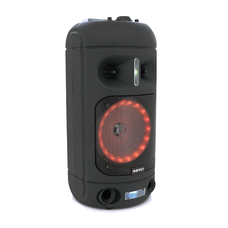 Потужна акустична система з підсвічуванням Kimiso QS-A880, 100W, Bluetooth мікрофон, вбудований акум 3700mAh, живлення 220В, Black, Box Изображение