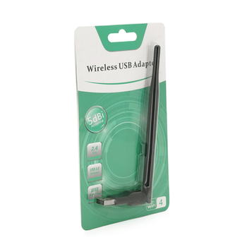 Бездротовий мережний адаптер Wi-Fi-USB LV-UW07RK-5db, RTL8188, 802.11bgn, 150Mbps, 2.4GHz, Win10/8.1/8/7/XP, Mac OSX 10.7~10.10 and Linux, Blister Изображение