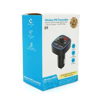 FM-модулятор Q1, 1.5A, FM, USB, TF, 49.5х41х36 Зображення